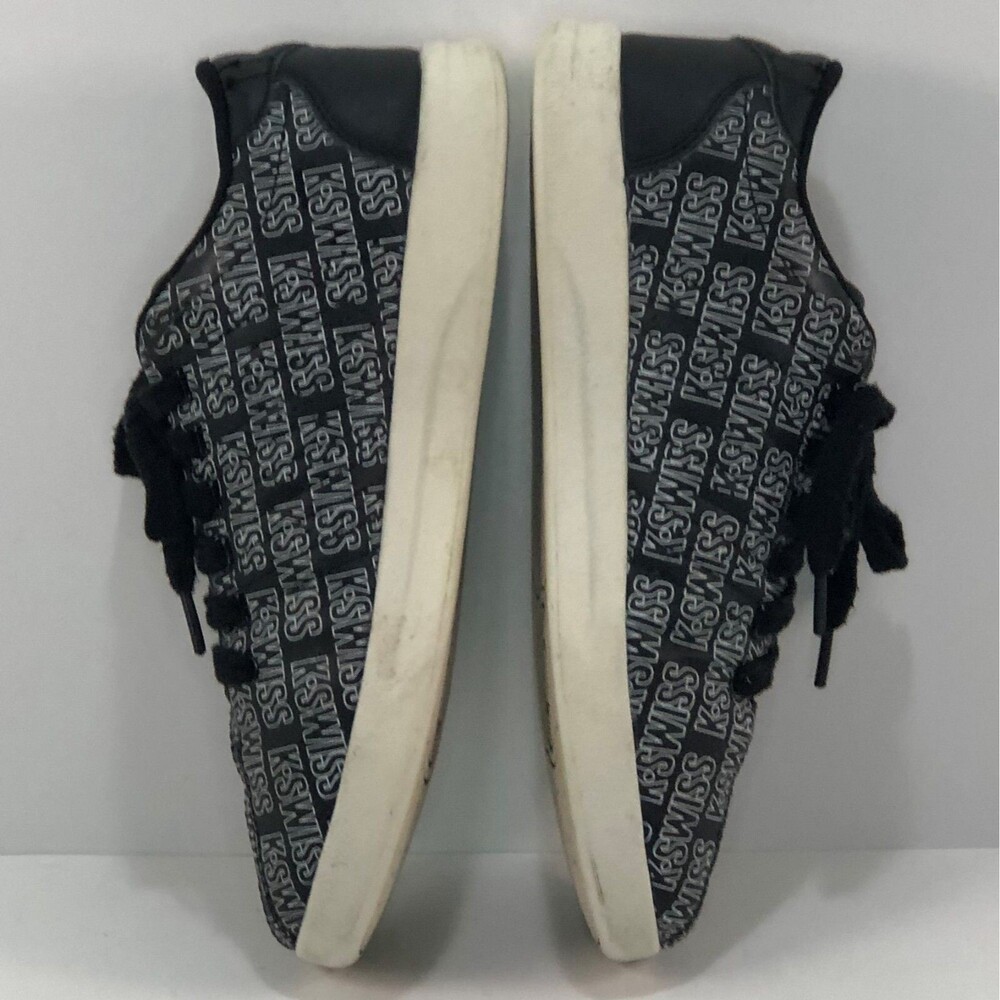 K-SWISS Shoes Youth Sz 5 Black Logo Print Sneakers Low 83643 Unisex Varsity - Picture 3 of 10